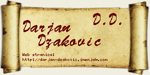 Darjan Džaković vizit kartica